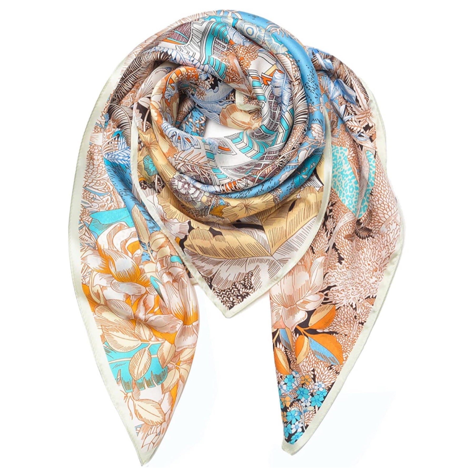 Elysse 100% Mulberry silk scarf – Primaura