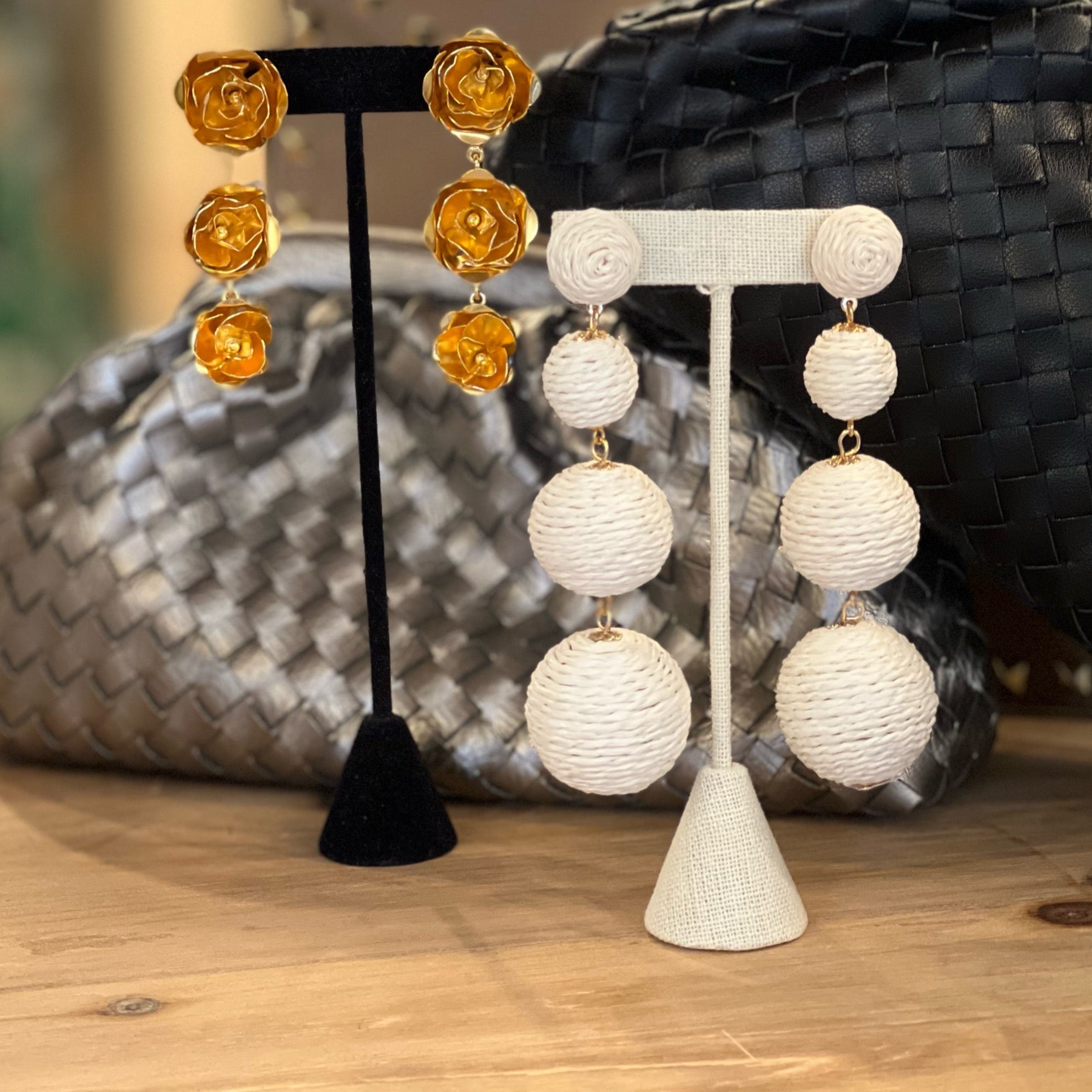 [PRIMAUTE] IU着用☆ROUND DROP RING-B Earrings 全3色 1662042601-duo-drop-earrings-