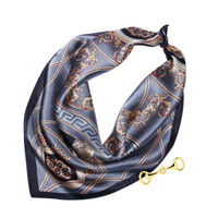 Selena silk scarf + gold horsebit